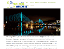 Tablet Screenshot of partnersinwellnessswpdx.com